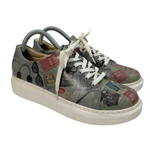 Dogo Women’s Vegan Leather Sneakers Travel Design Comfy Vegan Leather sz 9 EU 40